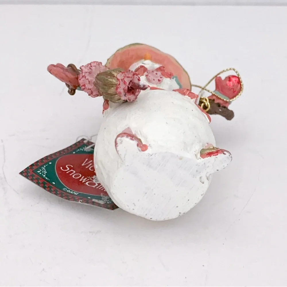 NWT Stylish Snowman Ornament Vintage Cottagecore Charming Holiday Decor Gift